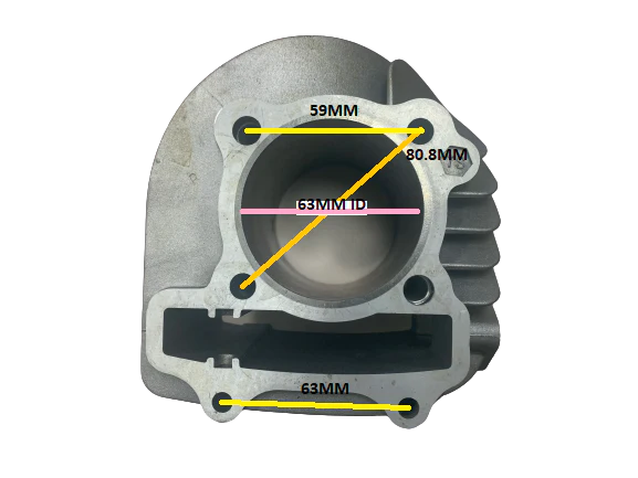 180cc Type B Big Bore Kit - 63mm Cylinder GY6 - Image 5
