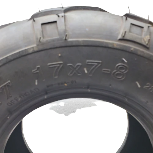 Hammerhead and ASW Go Kart Front Tire 17x7-8, V Tread - Image 4