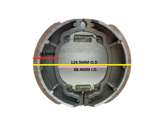 150cc GY6 Scooter Brake Shoes - Image 4